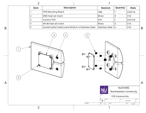PCB subassembly drawing